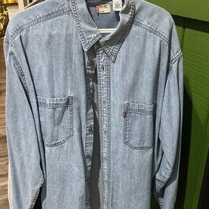 Levi's Button-Up Vintage Red Tab Denim Shirt